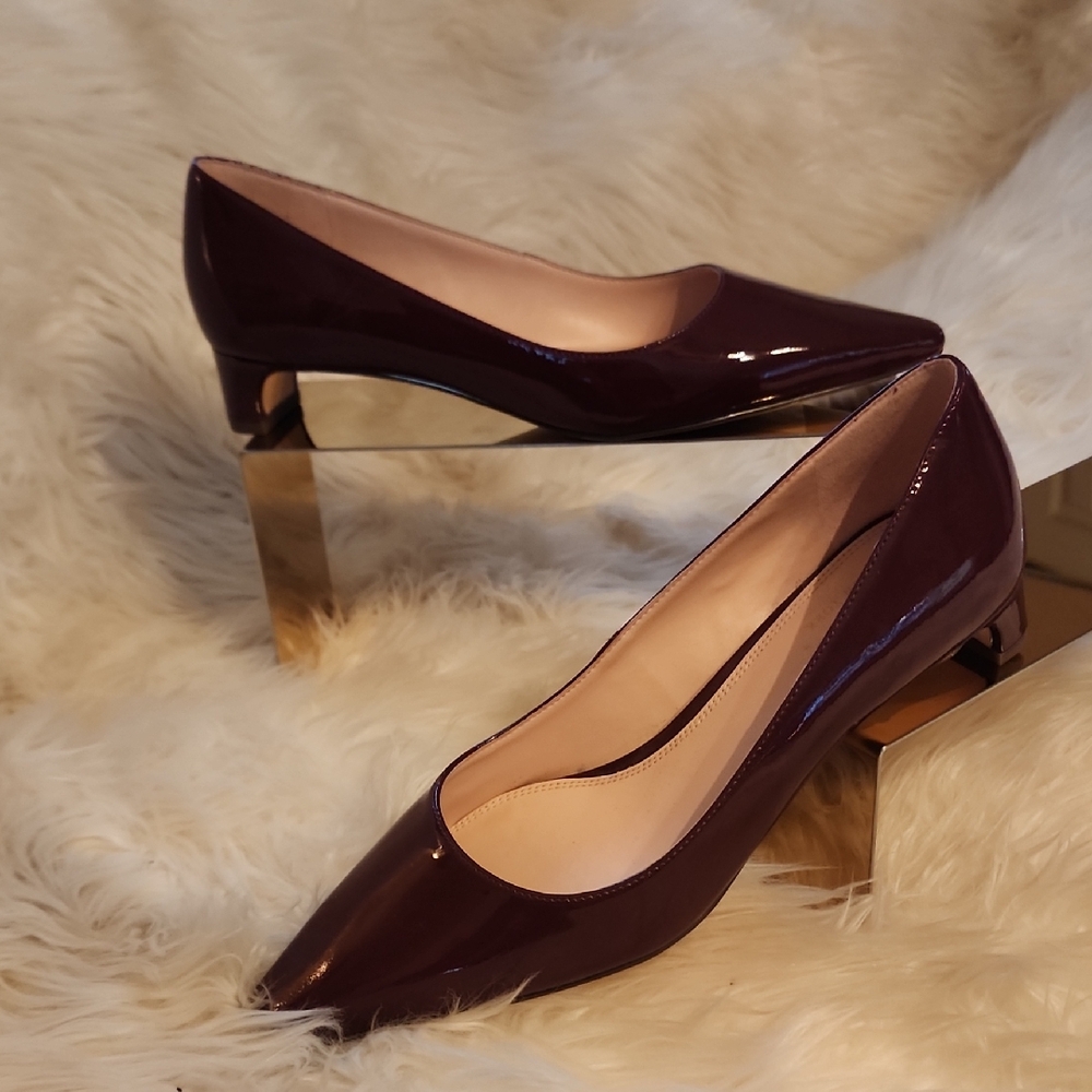 NWT... Kate Spade Deep Burgundy Heels. Size 7.5